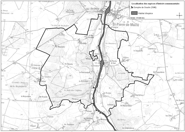 carte Gomphe de Graslin